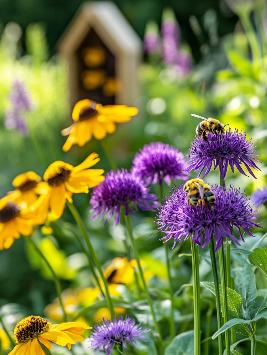 Bijenvriendelijke tuin met vlinders en vaste planten